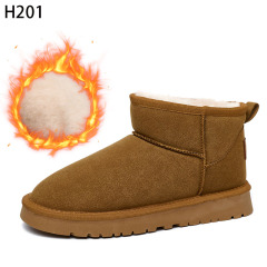 Bairuilun Winter Warm Women's Cotton Boots Factory Wholesale Classic Warm Plush Suede Upper Snow Boots For Women