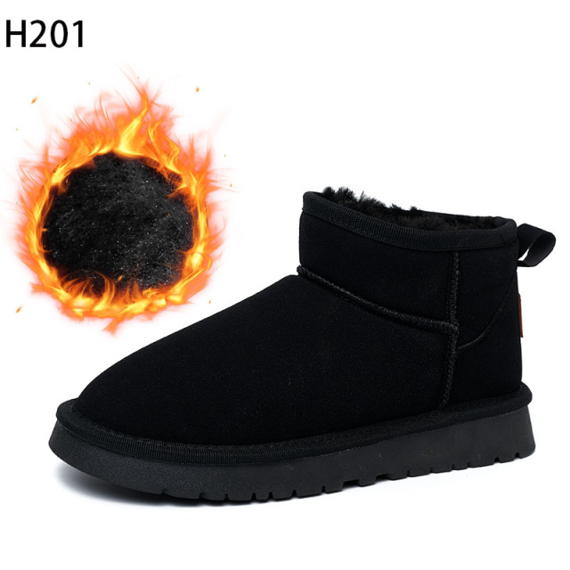 Bairuilun Winter Warm Women's Cotton Boots Factory Wholesale Classic Warm Plush Suede Upper Snow Boots For Women