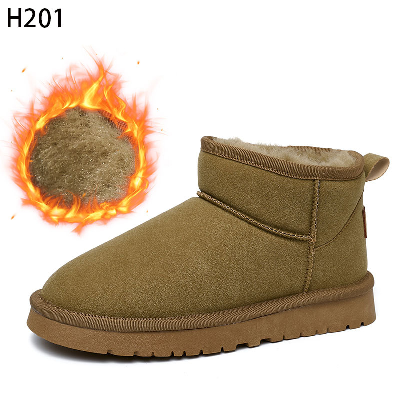 Bairuilun Winter Warm Women's Cotton Boots Factory Wholesale Classic Warm Plush Suede Upper Snow Boots For Women