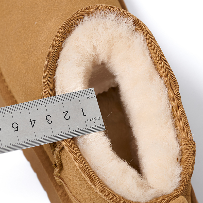 Ankle Flats Platform Ladies Winter Shoes Suede Plush Warm Casual Shoes 2024 Winter New Thick Fashion Shoes Women Snow Boots