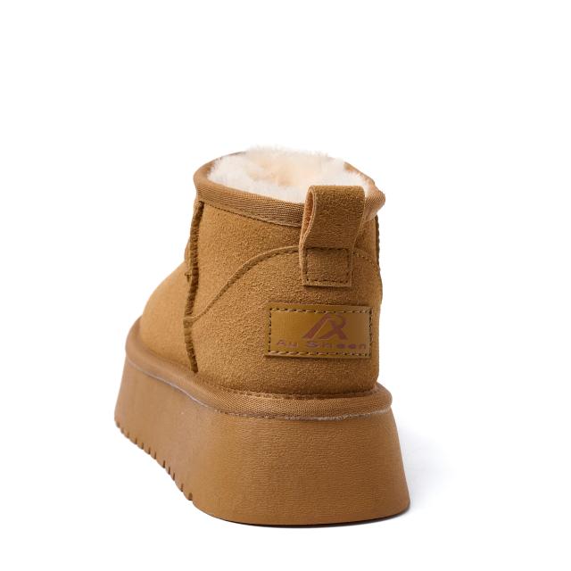 Ankle Flats Platform Ladies Winter Shoes Suede Plush Warm Casual Shoes 2024 Winter New Thick Fashion Shoes Women Snow Boots