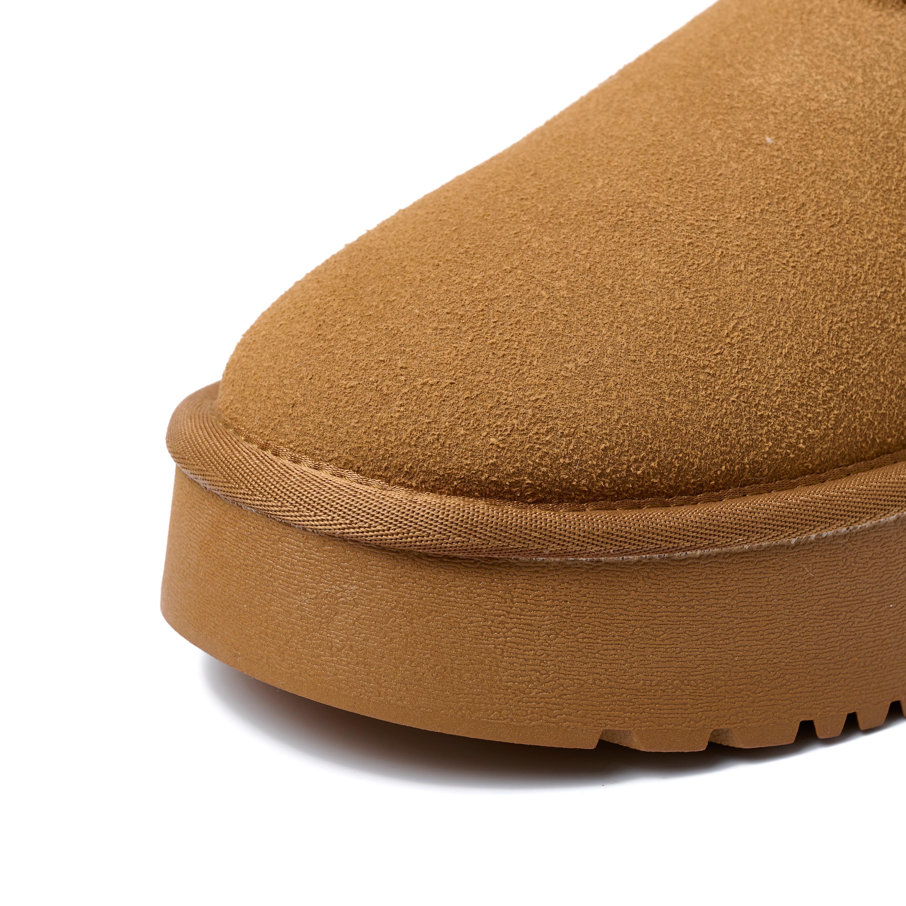 Ankle Flats Platform Ladies Winter Shoes Suede Plush Warm Casual Shoes 2024 Winter New Thick Fashion Shoes Women Snow Boots