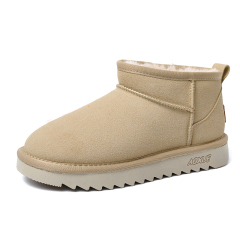 Wholesale Women's Winter Shoes Boots Cow Suede Upper Ultra Lightweight TPR Outsole Warm Women Snow Boots Support OEM/ODM