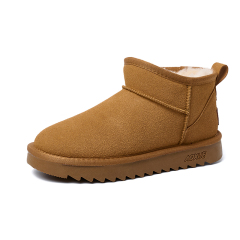 Wholesale Women's Winter Shoes Boots Cow Suede Upper Ultra Lightweight TPR Outsole Warm Women Snow Boots Support OEM/ODM