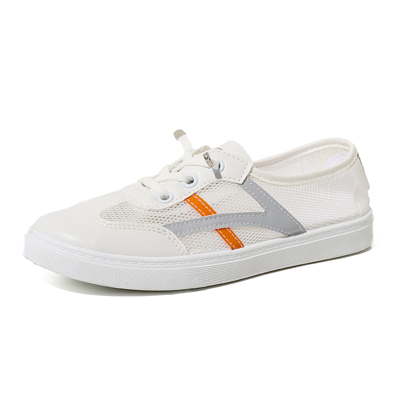 Wholesale Crispy White Sneakers Women's Campus Shoes Breathable Low-top Microfiber Leather Women's Shoes Support Customization