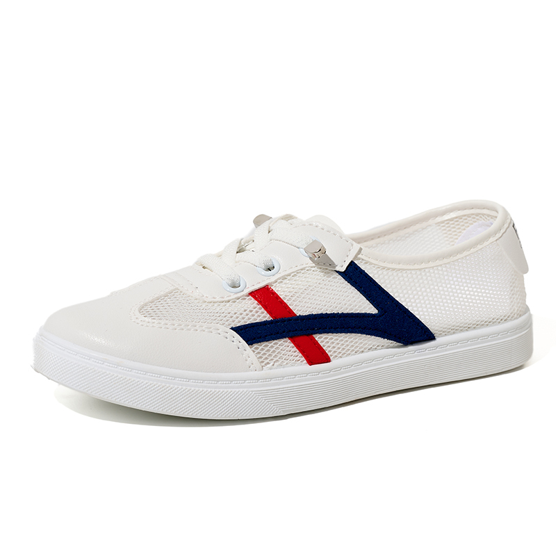 Wholesale Crispy White Sneakers Women's Campus Shoes Breathable Low-top Microfiber Leather Women's Shoes Support Customization