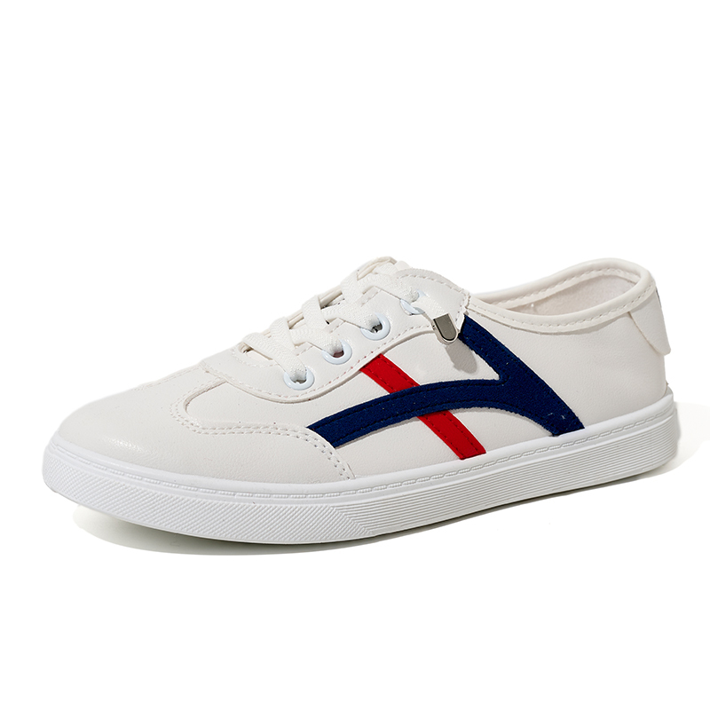 Wholesale Crispy White Sneakers Women's Campus Shoes Breathable Low-top Microfiber Leather Women's Shoes Support Customization
