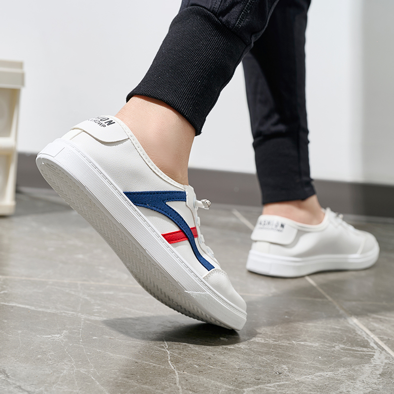 Wholesale Crispy White Sneakers Women's Campus Shoes Breathable Low-top Microfiber Leather Women's Shoes Support Customization