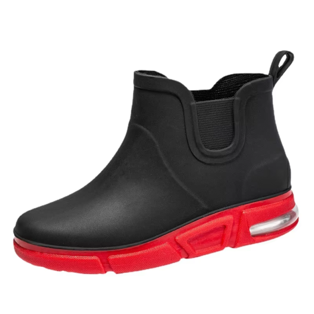Korean and Japanese Lightweight Ankle Rain Boots Vacuum Sole Waterproof Casual Men's Low-top Rain Boots