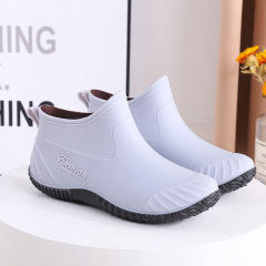 New Women's Lightweight Ankle Rain Boots Non-slip Comfortable Waterproof Outdoor Casual Low-top Rain Boots