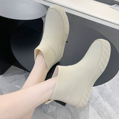 PVC New Lightweight Waterproof Outdoor Rain Boots Comfortable Low-top Rain Boots For Women