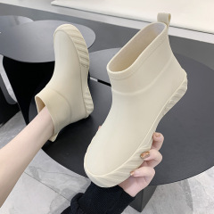 PVC New Lightweight Waterproof Outdoor Rain Boots Comfortable Low-top Rain Boots For Women