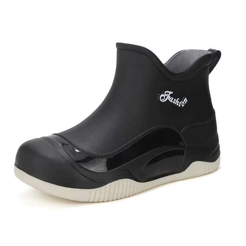 Easy Bundle Mouth Comfortable Boots Non-slip Waterproof Garden Work Walking Women Warm Mid-top Rain Boots
