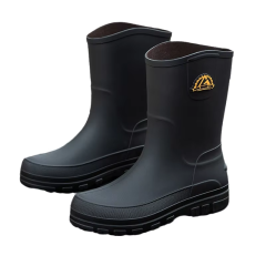 Casual Garden Shoes PVC Non-slip Wear-resistant Walking Boots Comfortable Popular Men's High-top Rain Boots