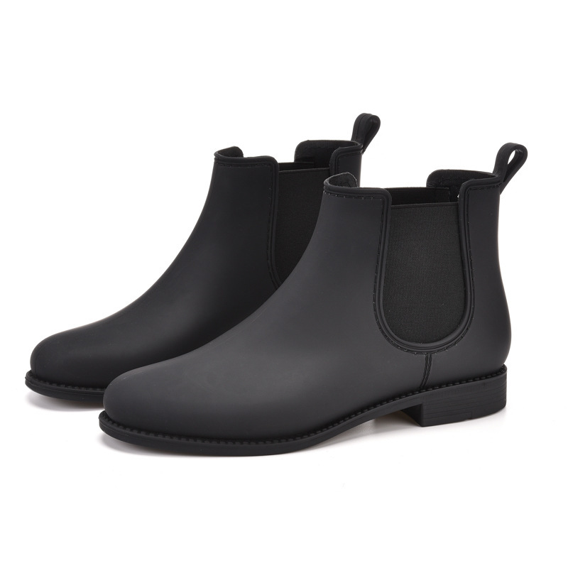 Casual Slim-fit Chelsea Boots Non-slip and Waterproof Walking Women's Comfortable Mid-top Rain Boots