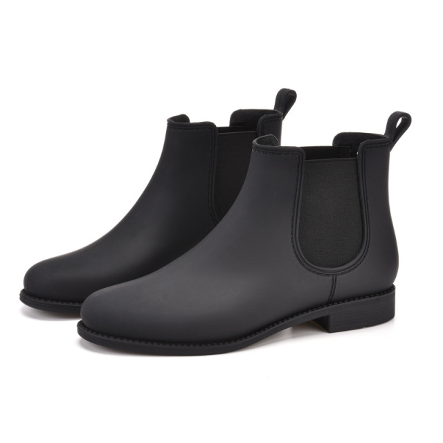 Casual Slim-fit Chelsea Boots Non-slip and Waterproof Walking Women's Comfortable Mid-top Rain Boots