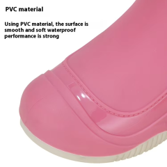 Easy Bundle Mouth Comfortable Boots Non-slip Waterproof Garden Work Walking Women Warm Mid-top Rain Boots