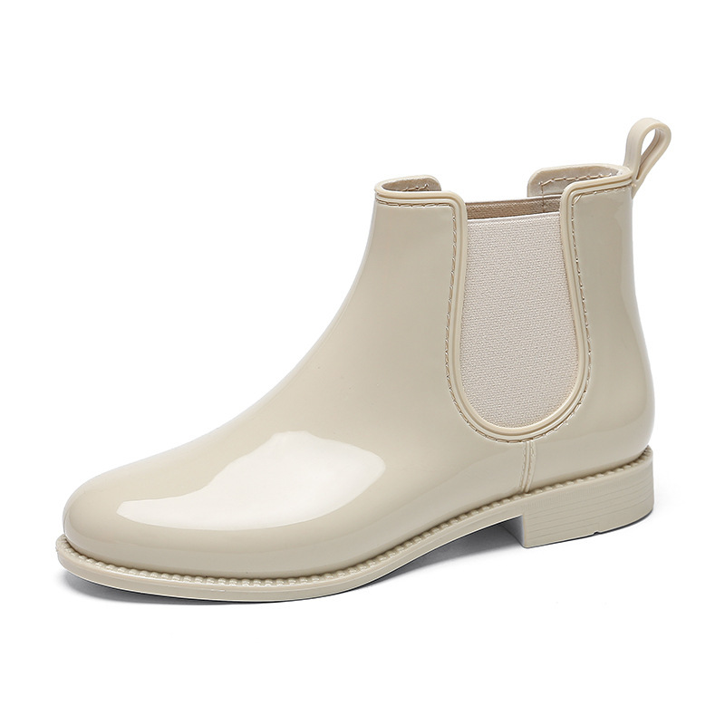 Casual Slim-fit Chelsea Boots Non-slip and Waterproof Walking Women's Comfortable Mid-top Rain Boots
