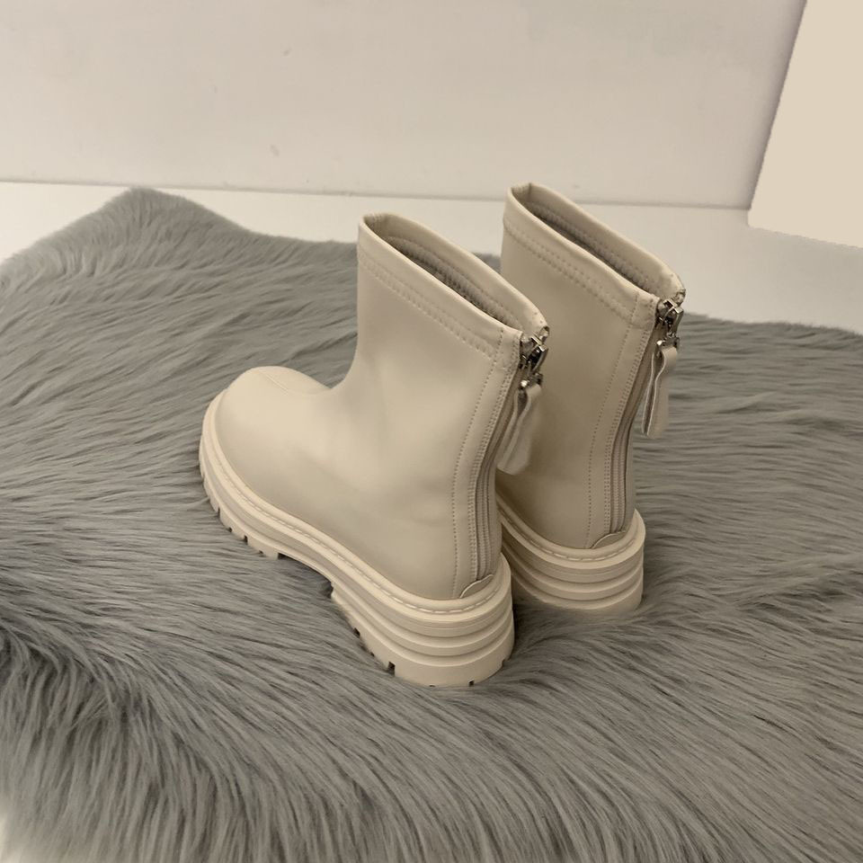 Popular Slim-fit Lightweight Boots Non-slip Waterproof Walking Women's Warm Mid-top Rain Boots