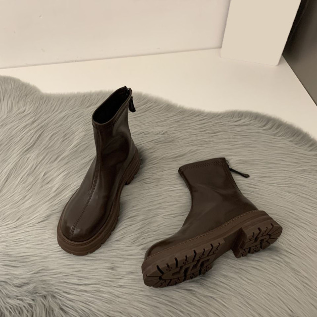 Popular Slim-fit Lightweight Boots Non-slip Waterproof Walking Women's Warm Mid-top Rain Boots