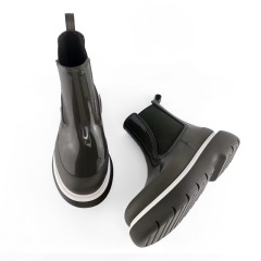 Women's Casual Thick-soled Boots Non-slip Waterproof Walking Women's Warm Mid-top Rain Boots