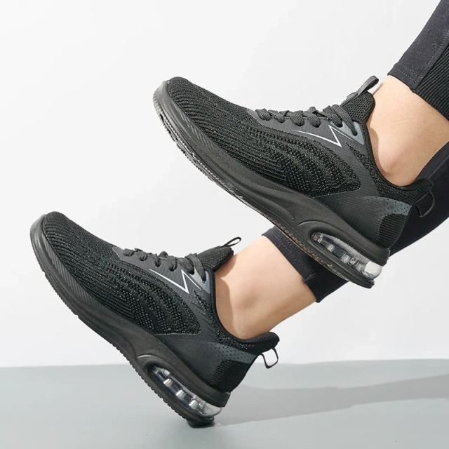 Bairuilun 2025 Spring Air-Cushioned Running Shoes Breathable Knit Design for Women & Couples Wholesale Lightweight Sneakers