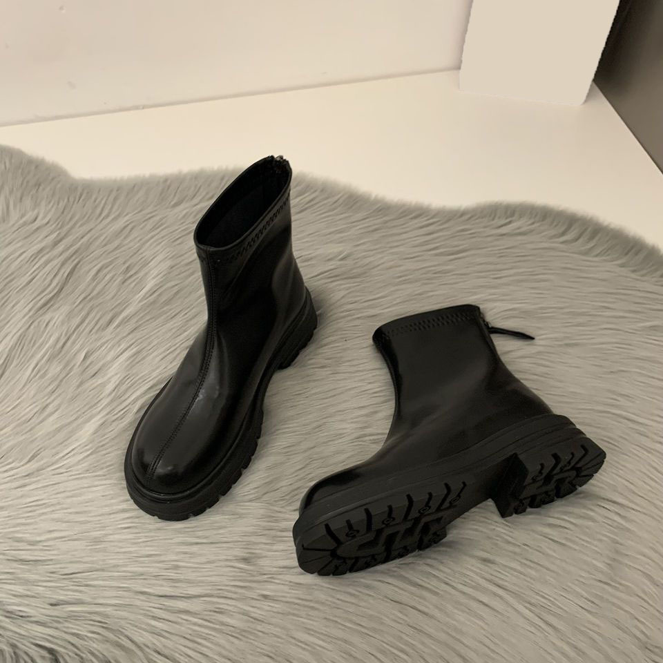 Popular Slim-fit Lightweight Boots Non-slip Waterproof Walking Women's Warm Mid-top Rain Boots
