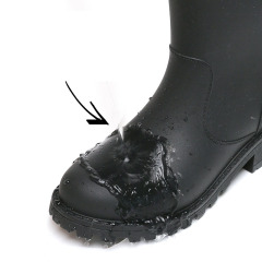 Korean Version of Light Boots Non-slip Waterproof Garden Work Walking Women Warm High Top Rain Boots