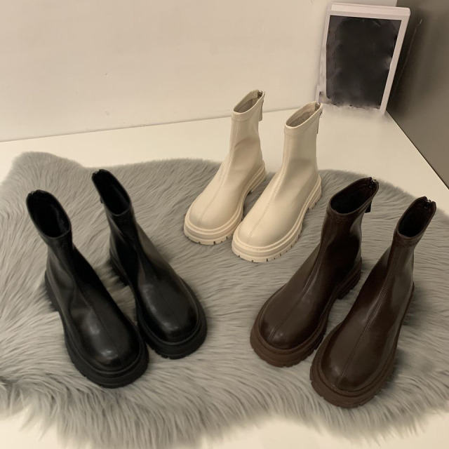 Popular Slim-fit Lightweight Boots Non-slip Waterproof Walking Women's Warm Mid-top Rain Boots