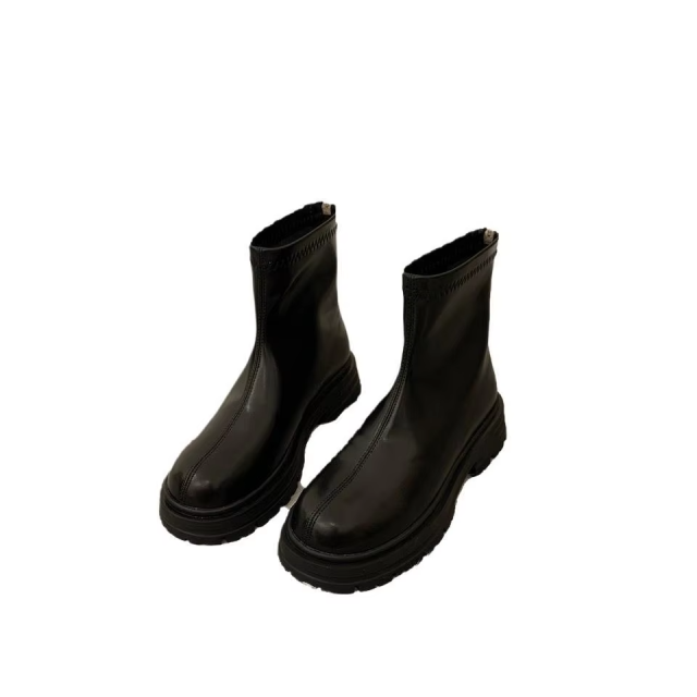Popular Slim-fit Lightweight Boots Non-slip Waterproof Walking Women's Warm Mid-top Rain Boots