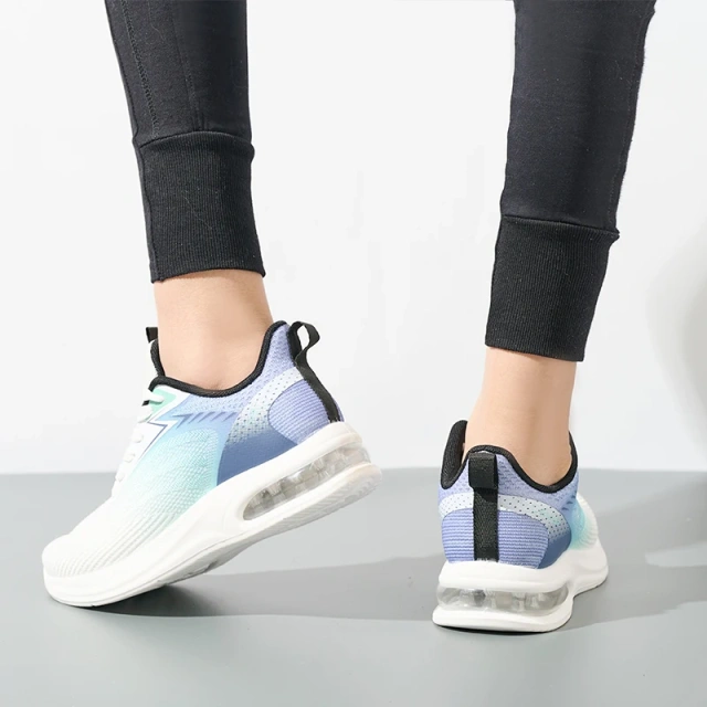 Bairuilun 2025 Spring Air-Cushioned Running Shoes Breathable Knit Design for Women & Couples Wholesale Lightweight Sneakers