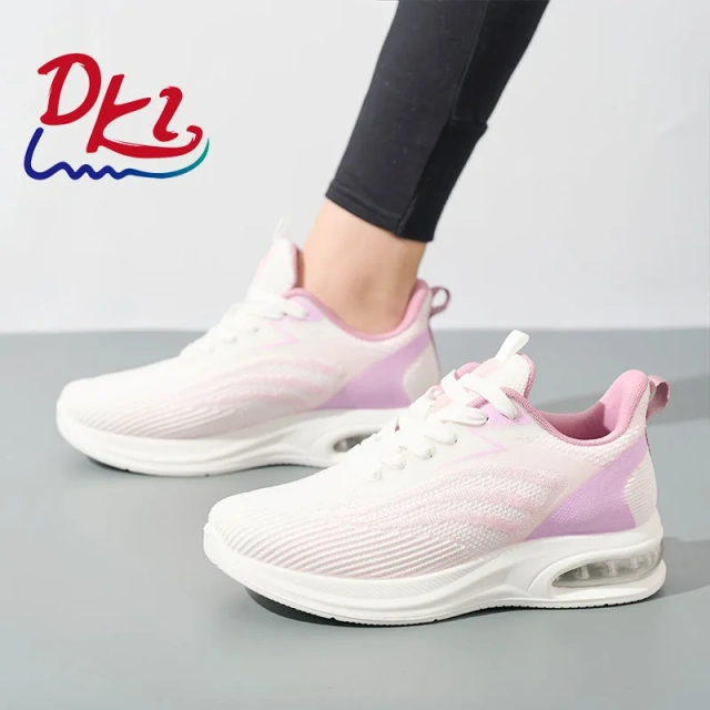 Bairuilun 2025 Spring Air-Cushioned Running Shoes Breathable Knit Design for Women & Couples Wholesale Lightweight Sneakers