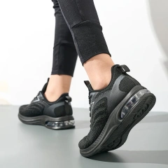 Bairuilun 2025 Spring Air-Cushioned Running Shoes Breathable Knit Design for Women & Couples Wholesale Lightweight Sneakers