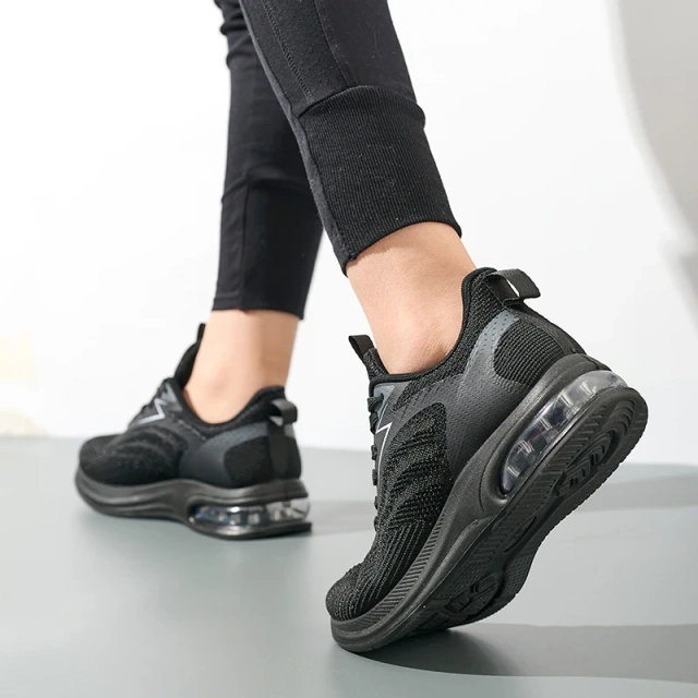 Bairuilun 2025 Spring Air-Cushioned Running Shoes Breathable Knit Design for Women & Couples Wholesale Lightweight Sneakers