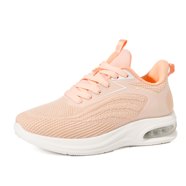 Bairuilun 2025 Spring Air-Cushioned Running Shoes Breathable Knit Design for Women & Couples Wholesale Lightweight Sneakers