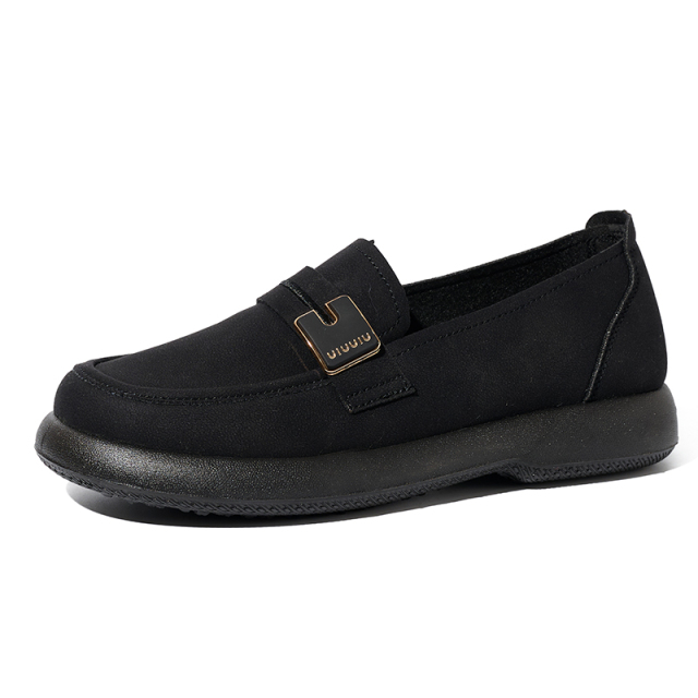 Custom Womens Loafers Slip-On Flat Penny Loafers for Women Fashion Comfortable Womens PU Casual Shoes