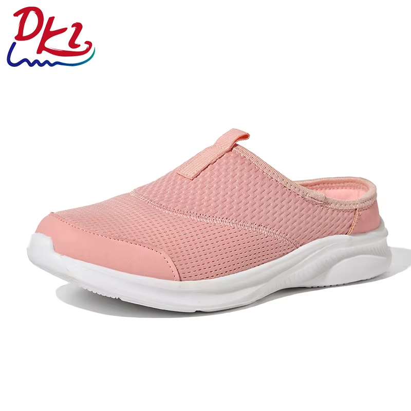 Bairuilun Womens Breathable Mesh Walking Mules Sneakers Open Back Slip On Shoes Support OEM/ODM