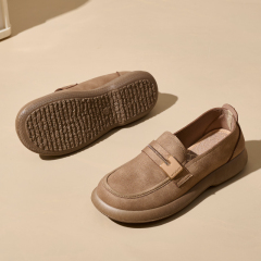Custom Womens Loafers Slip-On Flat Penny Loafers for Women Fashion Comfortable Womens PU Casual Shoes
