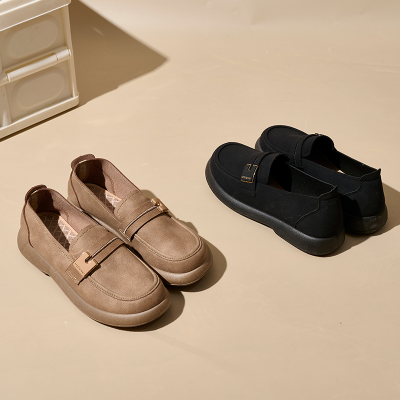 Custom Womens Loafers Slip-On Flat Penny Loafers for Women Fashion Comfortable Womens PU Casual Shoes