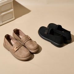 Custom Womens Loafers Slip-On Flat Penny Loafers for Women Fashion Comfortable Womens PU Casual Shoes