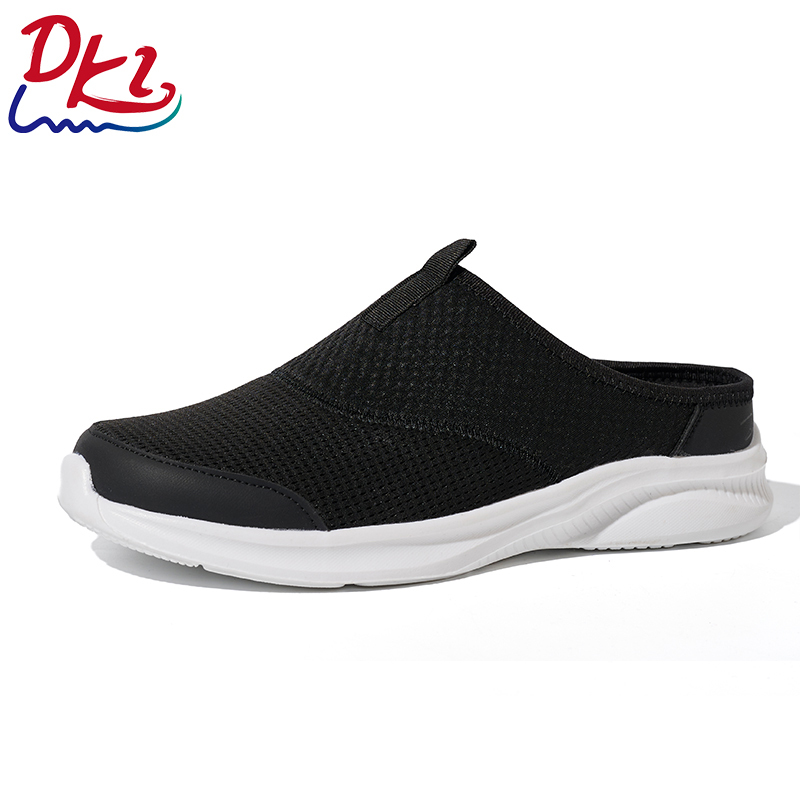 Bairuilun Womens Breathable Mesh Walking Mules Sneakers Open Back Slip On Shoes Support OEM/ODM