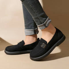 Custom Womens Loafers Slip-On Flat Penny Loafers for Women Fashion Comfortable Womens PU Casual Shoes