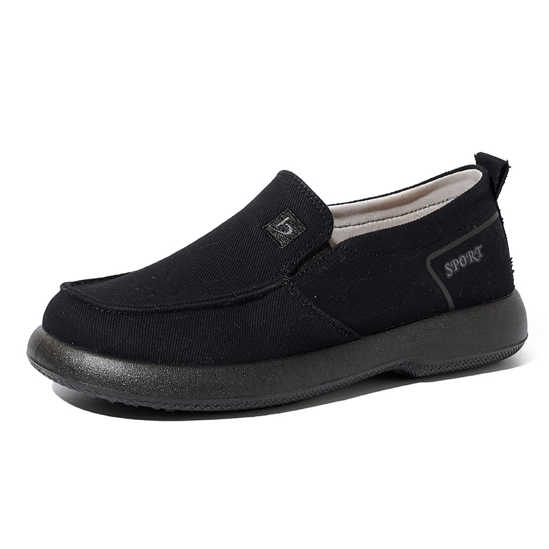 Wholesale Women New Trend Breathable Retro Canvas Shoes Fashion Chunky Platform Summer Spring Canvas Upper Loafer Shoes