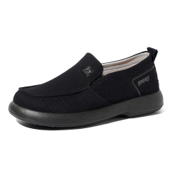 Wholesale Women New Trend Breathable Retro Canvas Shoes Fashion Chunky Platform Summer Spring Canvas Upper Loafer Shoes