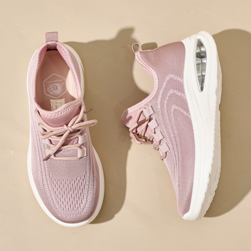 Bairuilun Wholesale Cushioning Large Size Women Pink Sports Shoes Breathable Light Casual Walking Style Shoes for Couples