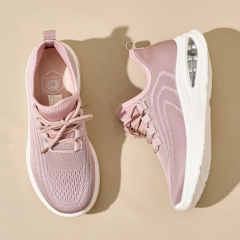 Bairuilun Wholesale Cushioning Large Size Women Pink Sports Shoes Breathable Light Casual Walking Style Shoes for Couples