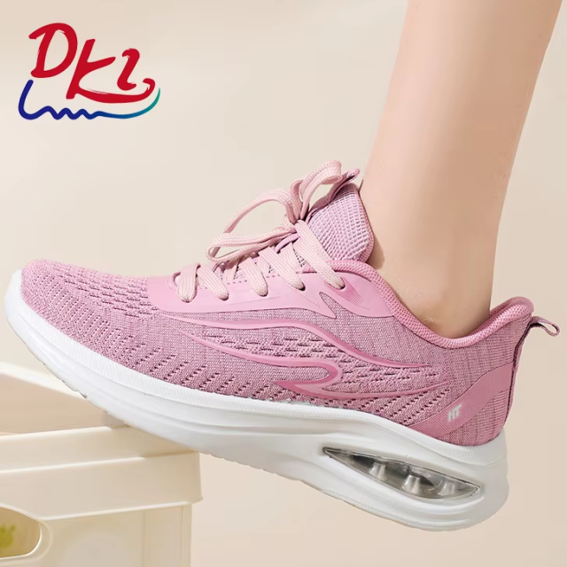 Bairuilun Fashion Breathable Woman's Knitted Shoes Polyurethane Cushion Sole Custom Sneaker Casual Shoes Wholesale