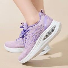 Bairuilun Fashion Breathable Woman's Knitted Shoes Polyurethane Cushion Sole Custom Sneaker Casual Shoes Wholesale