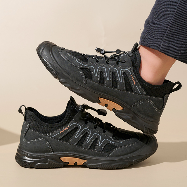 Bairuilun High Quality Men's Outdoor Hiking Shoes Wholesale Customizable Comfortable Non-slip Casual Shoes for Men