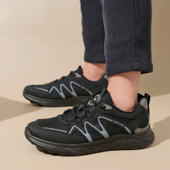 Bairuilun Factory Custom Men's Walking Shoes Cushioned and Wear-resistant Breathable Mesh Sneakers for Men Wholesale